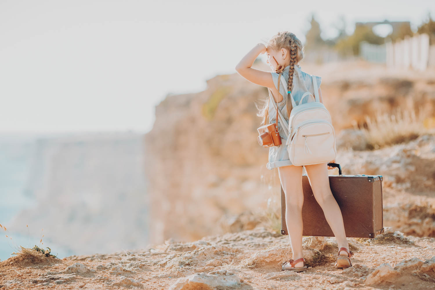 Family on a road trip adventure